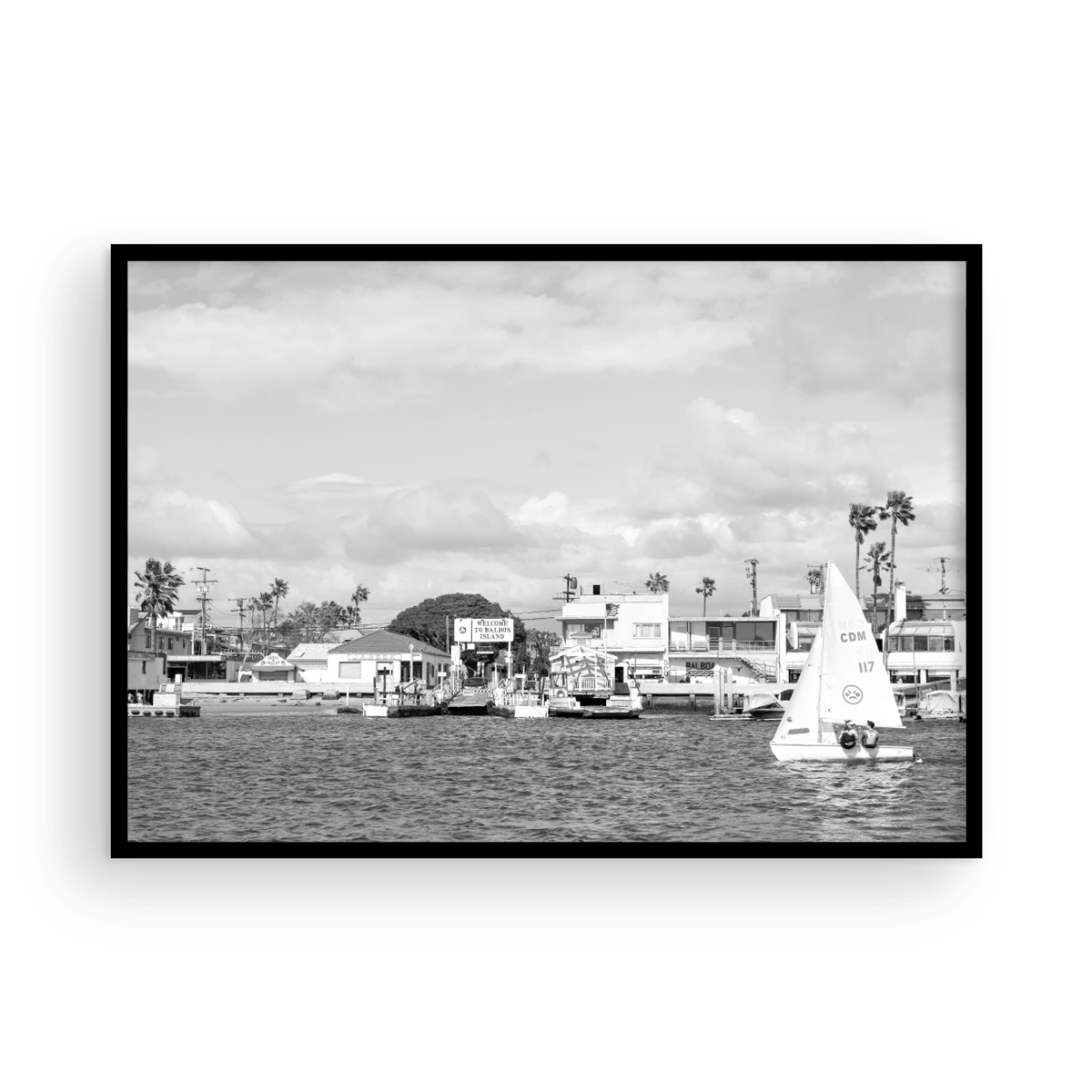Balboa Island, One: Monochrome