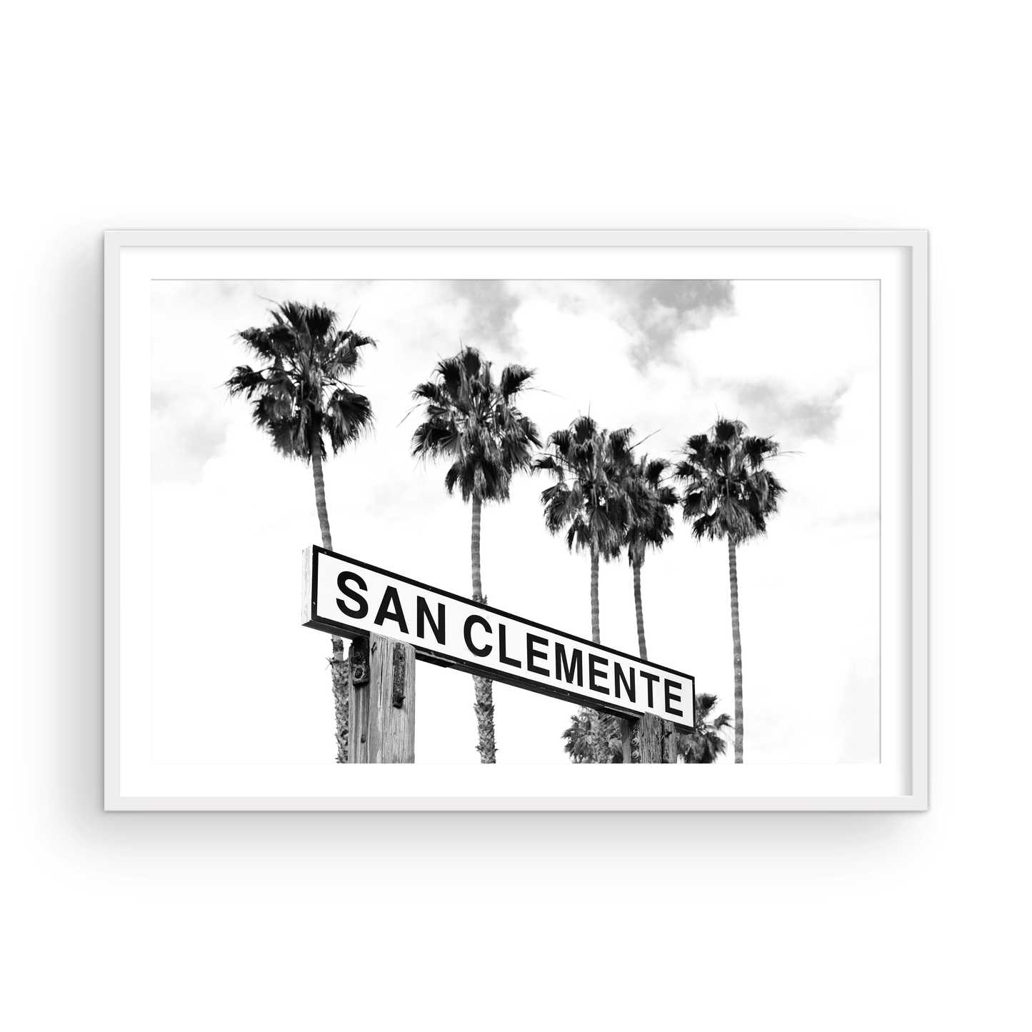 San Clemente Sign, Two: Monochrome