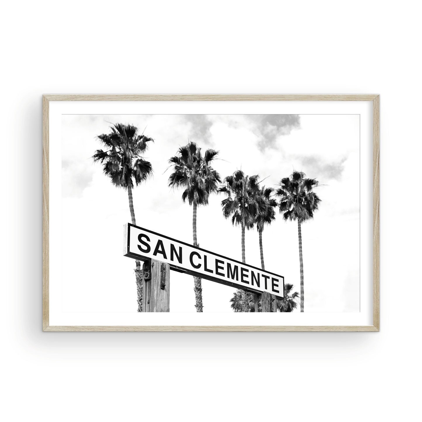 San Clemente Sign, Two: Monochrome