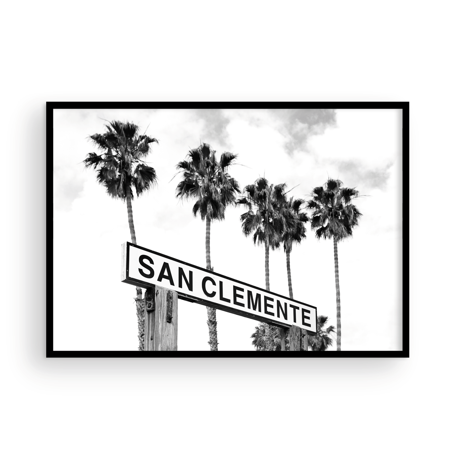 San Clemente Sign, Two: Monochrome