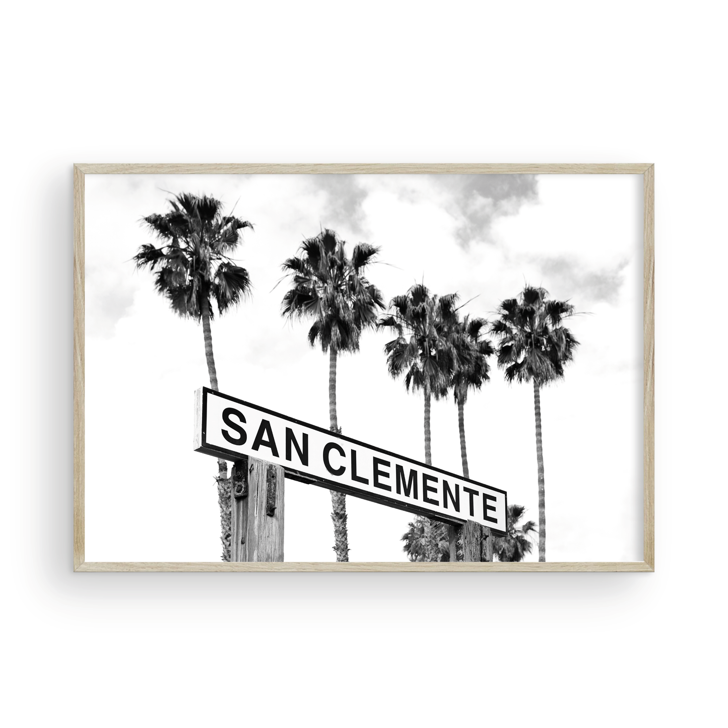 San Clemente Sign, Two: Monochrome