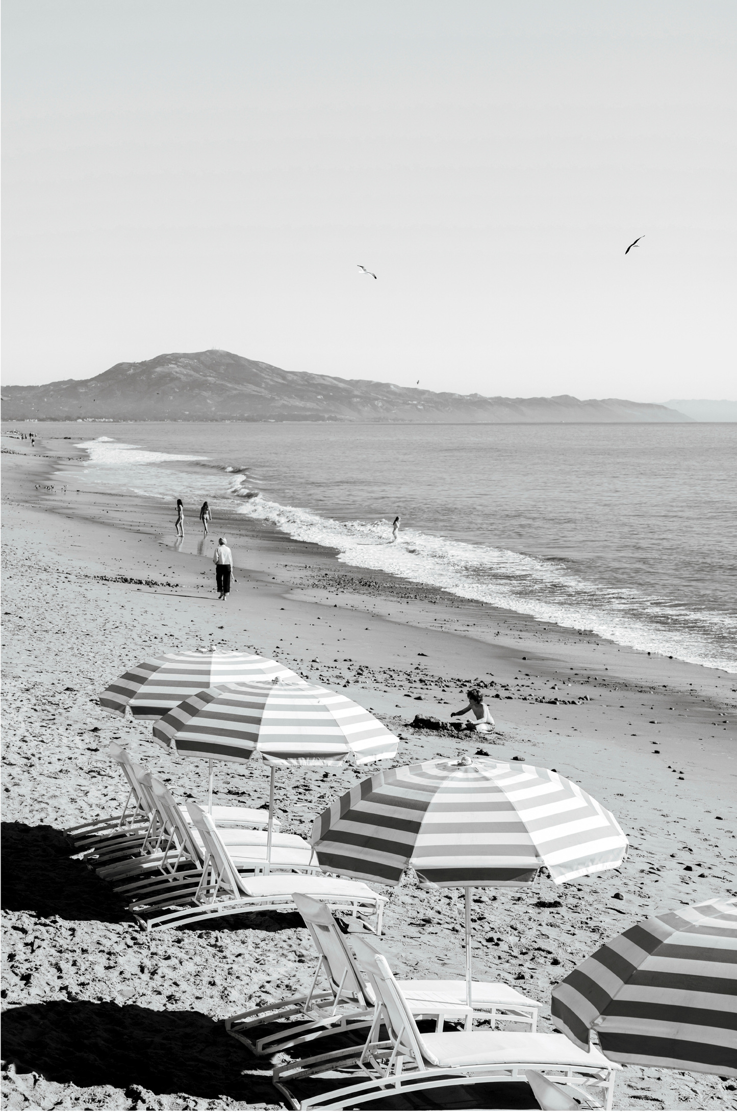 Miramar Beach, Two: Monochrome