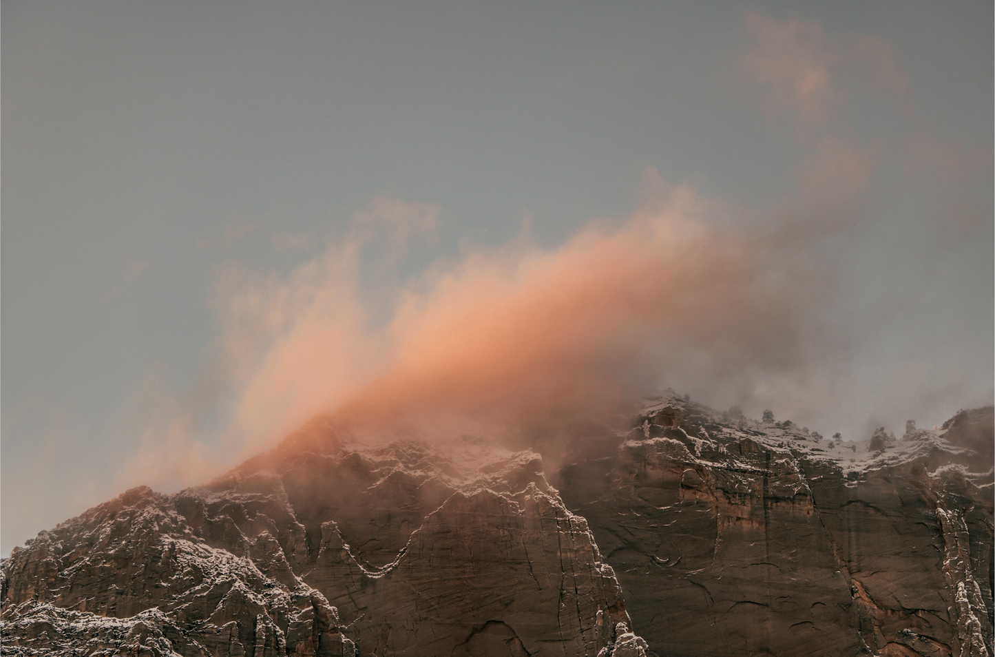 Sunset in Zion, One