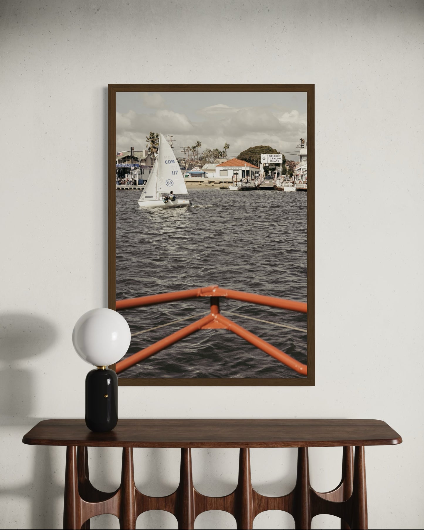 Newport Beach coastal wall art featuring Balboa Island by Sharon Williams