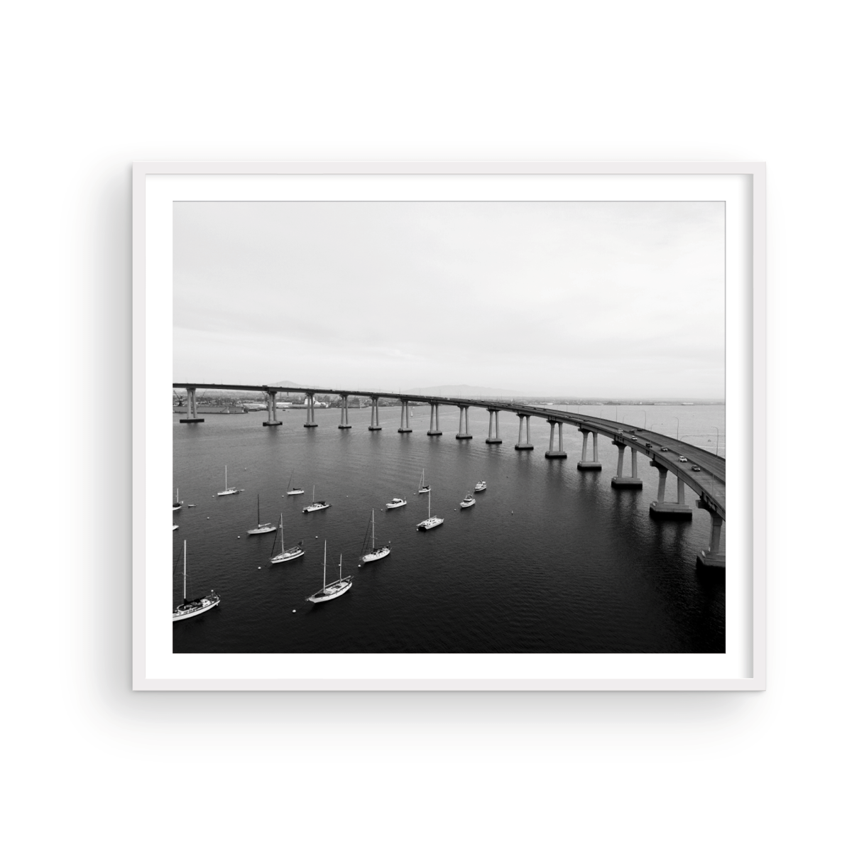 Coronado Bridge, Three: Monochrome