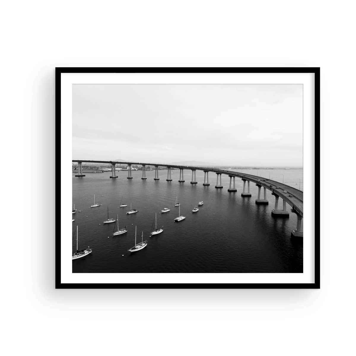 Coronado Bridge, Three: Monochrome