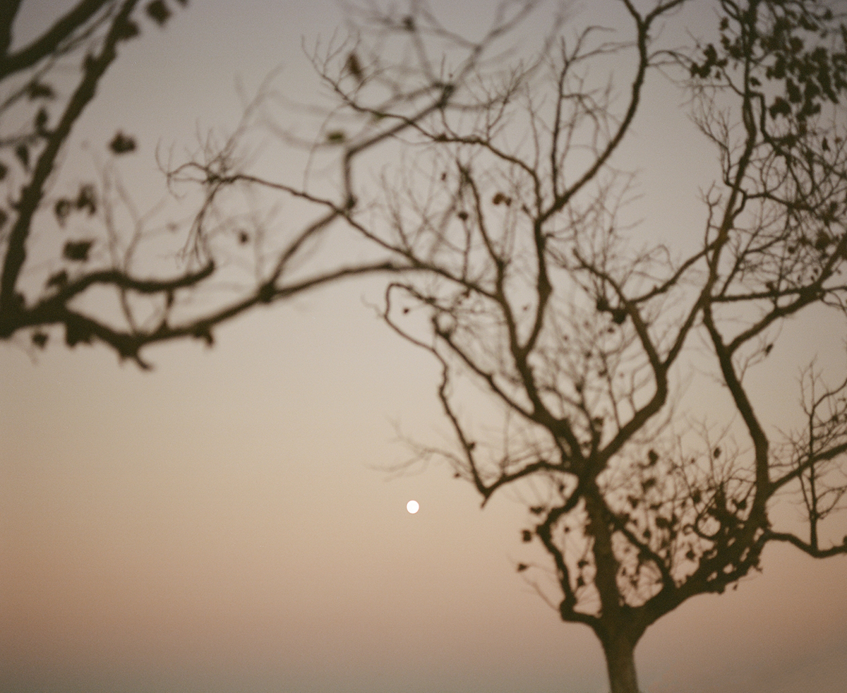 Moonrise behind San Clemente