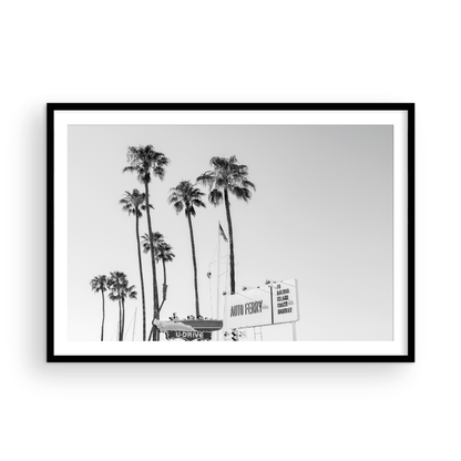 Black and white fine art photograph of the Fun Zone in Newport Beach, California by Sharon Williams
