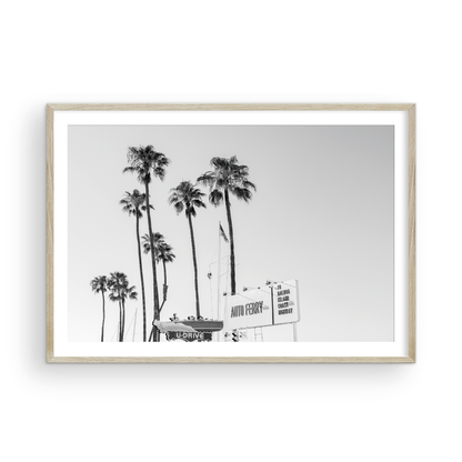 Black and white fine art photograph of the Fun Zone in Newport Beach, California by Sharon Williams