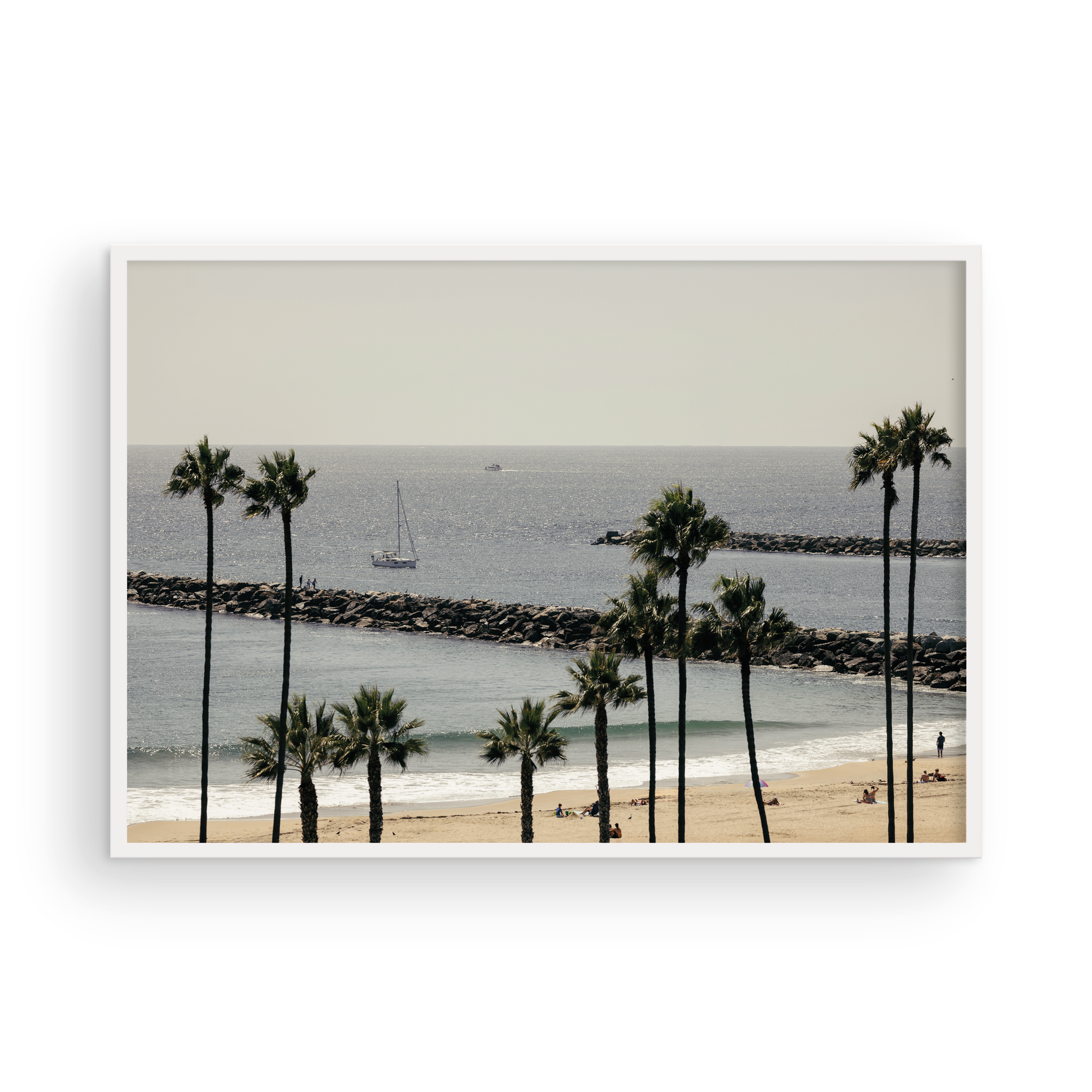 Framed Corona del Mar fine art print by Sharon Williams