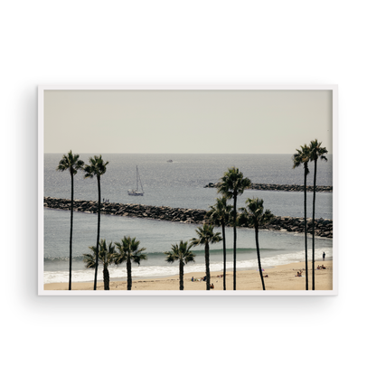 Framed Corona del Mar fine art print by Sharon Williams