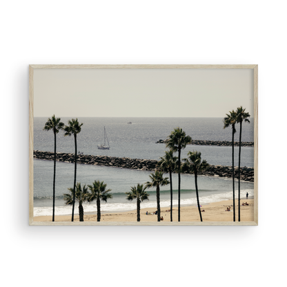 Framed Corona del Mar fine art print by Sharon Williams