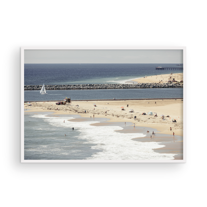 Framed Corona del Mar fine art print by Sharon Williams