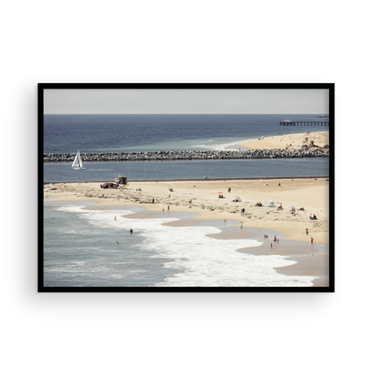 Framed Corona del Mar fine art print by Sharon Williams