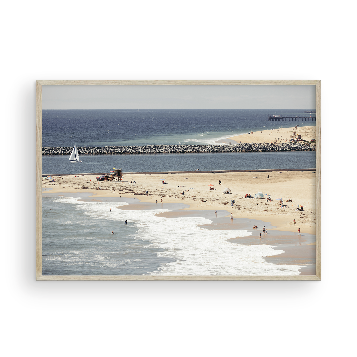 Framed Corona del Mar fine art print by Sharon Williams