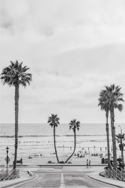 Oceanside, Two: Monochrome
