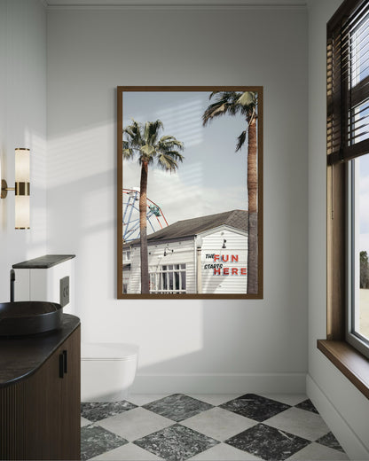 Fine art photograph of the Fun Zone in Newport Beach, California by Sharon Williams