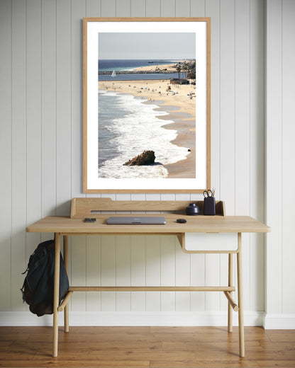 Corona del Mar coastal wall art by Sharon Williams