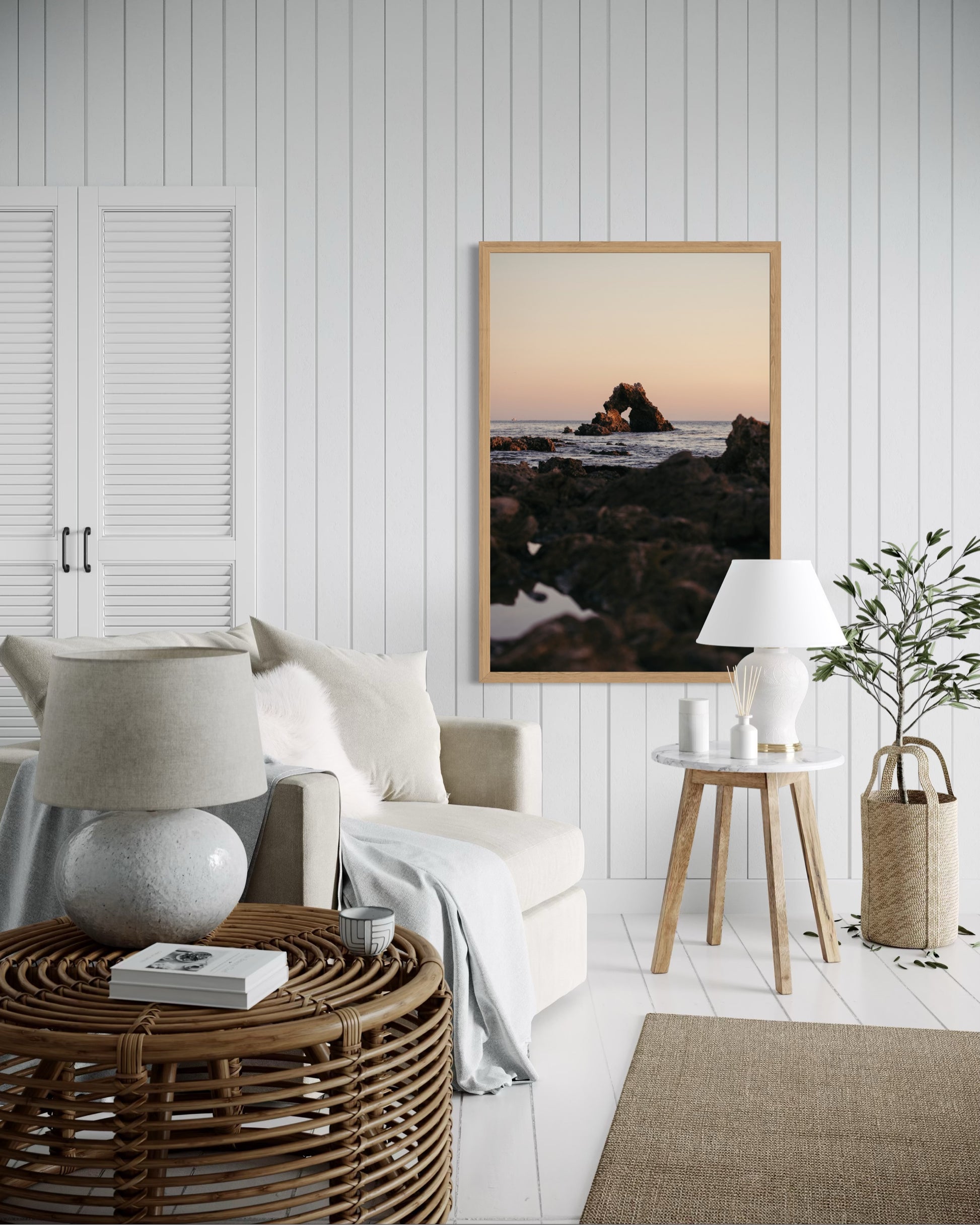 Newport Beach coastal wall art featuring Little Corona by Sharon Williams