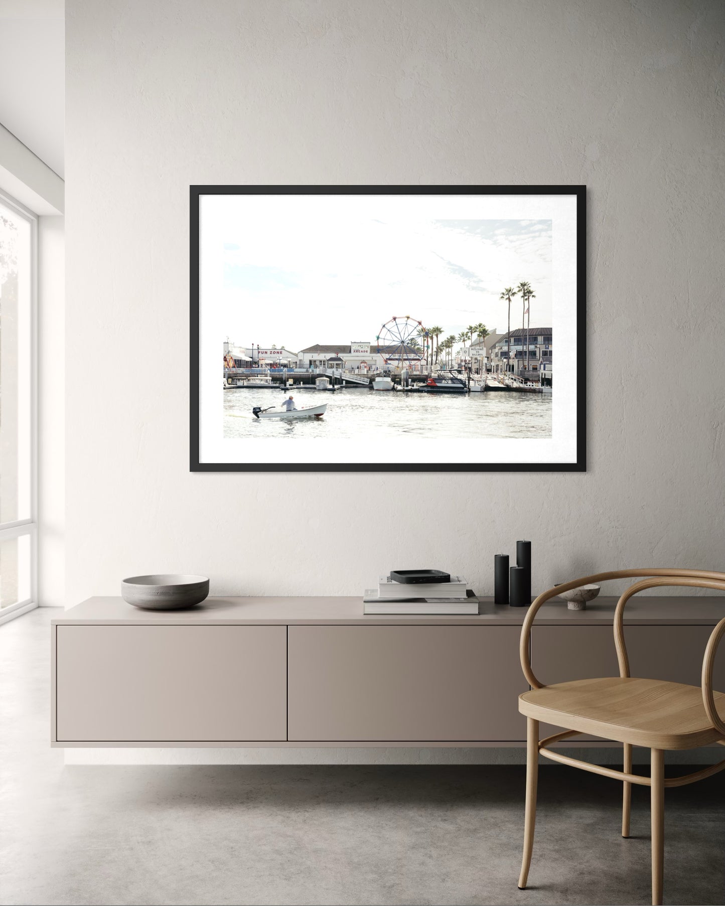 Fine art photograph of the Fun Zone in Newport Beach, California by Sharon Williams