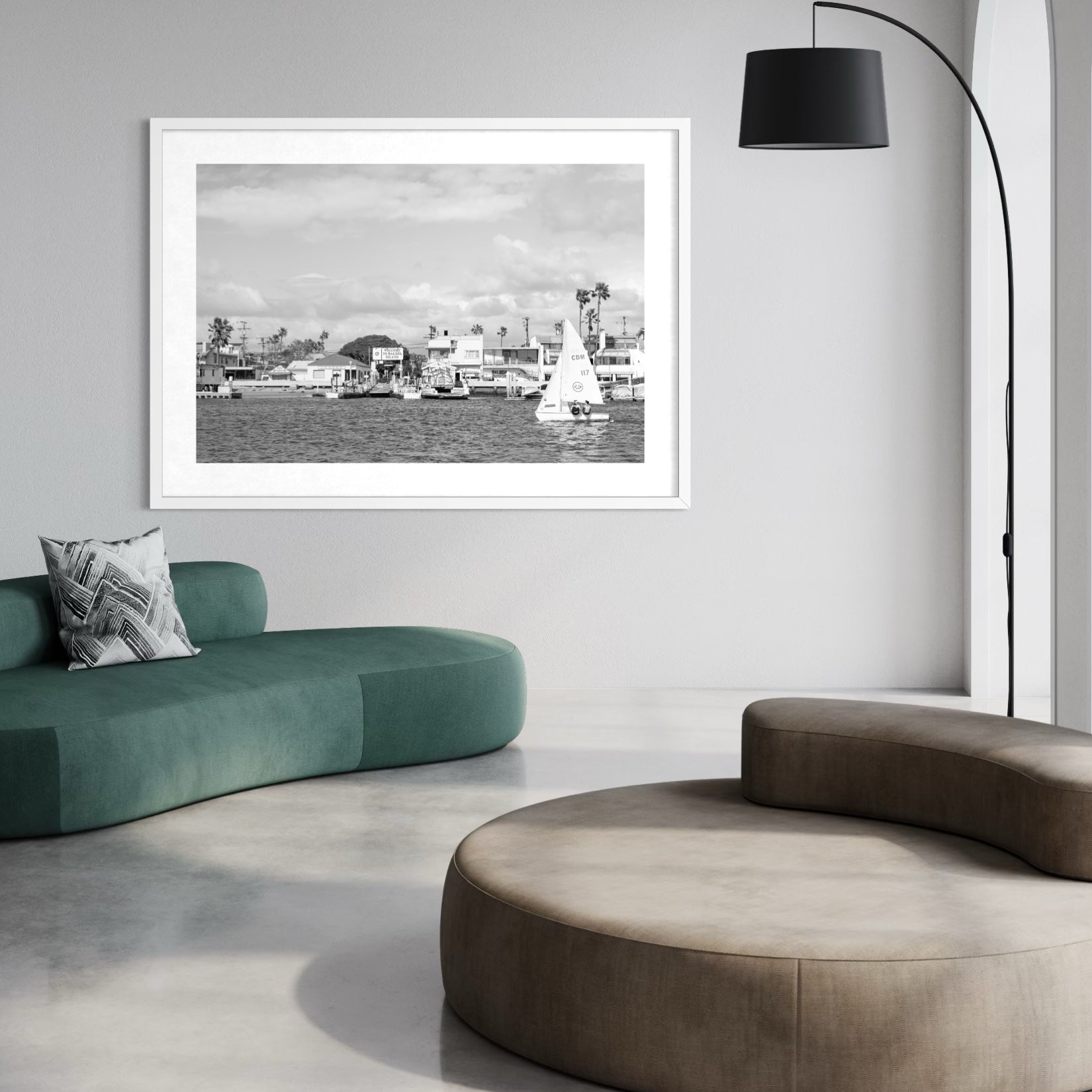 Newport Beach coastal wall art featuring Balboa Island by Sharon Williams